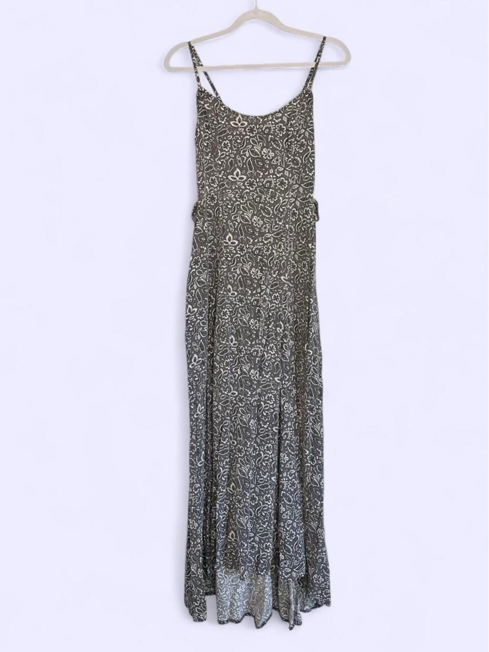 Hollister Lace-Up Floral Maxi Dress | Y2K Boho Fairy